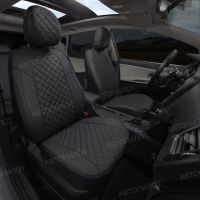 Чехлы Автопилот Экокожа Ромб на Hyundai Getz 2002-2011 г.в. Чехлы Автопилот Экокожа Ромб на Hyundai Getz 2002-2011 г.в.