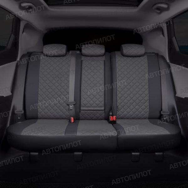 Чехлы Автопилот Экокожа Ромб на Hyundai Getz 2002-2011 г.в. Чехлы Автопилот Экокожа Ромб на Hyundai Getz 2002-2011 г.в.