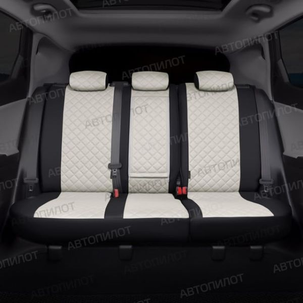 Чехлы Автопилот Экокожа Ромб на Hyundai Getz 2002-2011 г.в. Чехлы Автопилот Экокожа Ромб на Hyundai Getz 2002-2011 г.в.