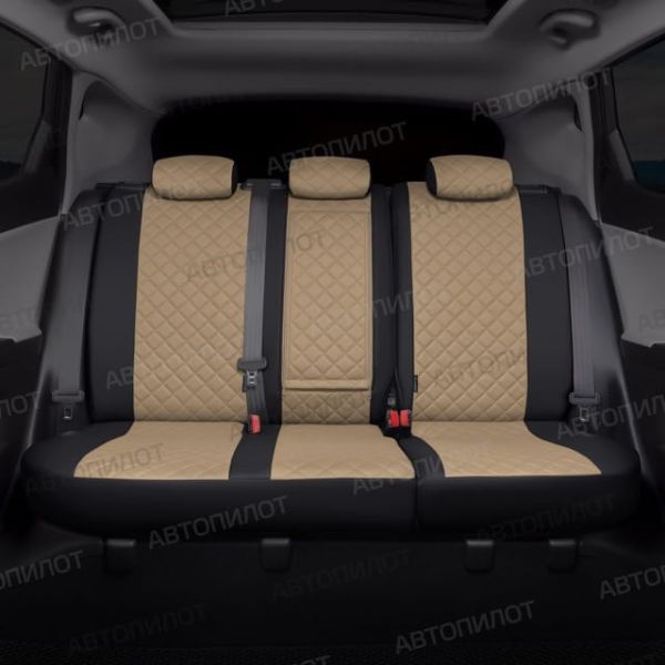 Чехлы Автопилот Экокожа Ромб на Hyundai Getz 2002-2011 г.в. Чехлы Автопилот Экокожа Ромб на Hyundai Getz 2002-2011 г.в.
