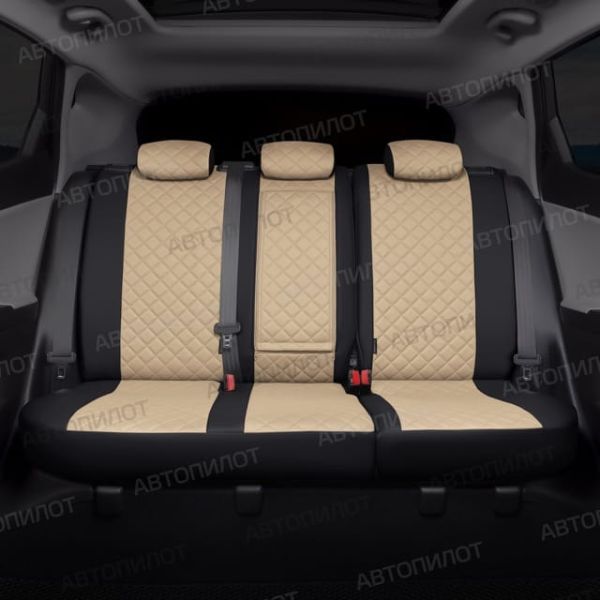 Чехлы Автопилот Экокожа Ромб на Hyundai Getz 2002-2011 г.в. Чехлы Автопилот Экокожа Ромб на Hyundai Getz 2002-2011 г.в.