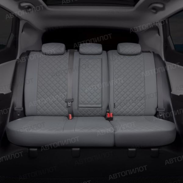 Чехлы Автопилот Экокожа Ромб на Hyundai Getz 2002-2011 г.в. Чехлы Автопилот Экокожа Ромб на Hyundai Getz 2002-2011 г.в.