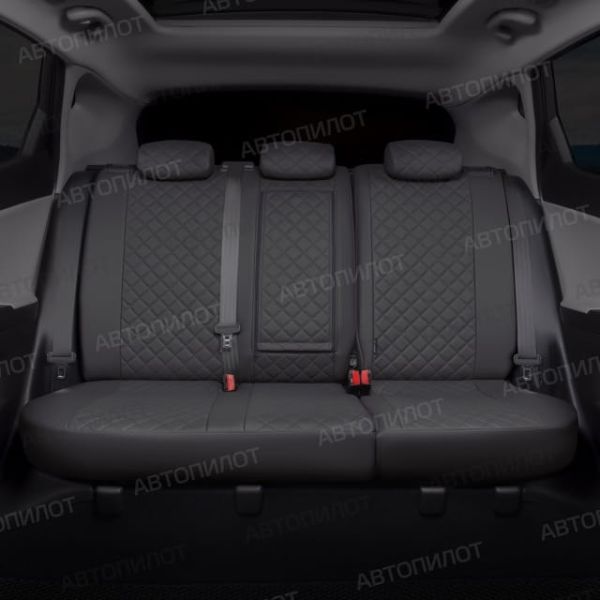 Чехлы Автопилот Экокожа Ромб на Hyundai Getz 2002-2011 г.в. Чехлы Автопилот Экокожа Ромб на Hyundai Getz 2002-2011 г.в.