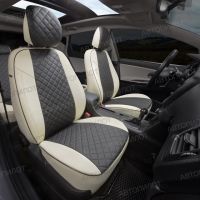 Чехлы Автопилот Экокожа Ромб на Hyundai Getz 2002-2011 г.в. Чехлы Автопилот Экокожа Ромб на Hyundai Getz 2002-2011 г.в.