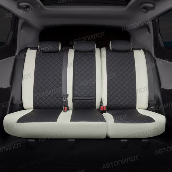 Чехлы Автопилот Экокожа Ромб на Hyundai Getz 2002-2011 г.в. Чехлы Автопилот Экокожа Ромб на Hyundai Getz 2002-2011 г.в.