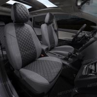 Чехлы Автопилот Экокожа Ромб на Hyundai Getz 2002-2011 г.в. Чехлы Автопилот Экокожа Ромб на Hyundai Getz 2002-2011 г.в.