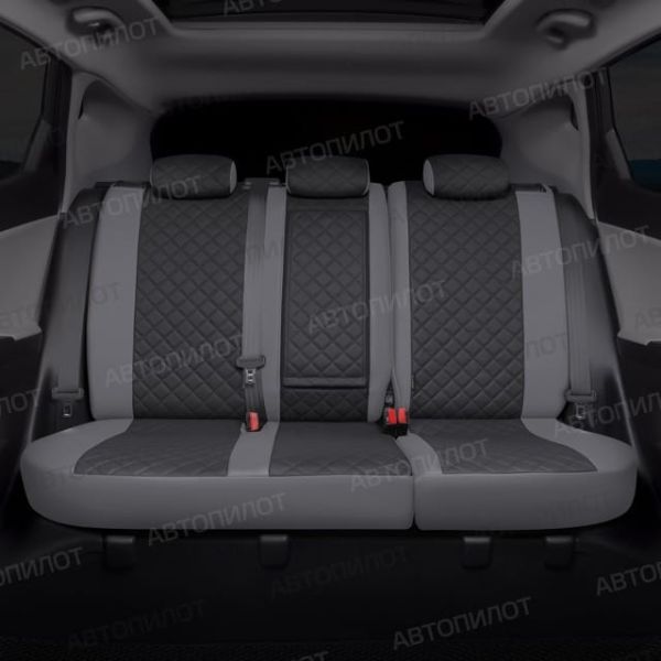 Чехлы Автопилот Экокожа Ромб на Hyundai Getz 2002-2011 г.в. Чехлы Автопилот Экокожа Ромб на Hyundai Getz 2002-2011 г.в.