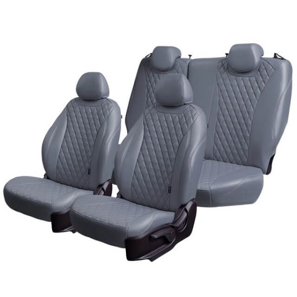 Чехлы Премиум Экокожа Байрон Ромб на Hyundai Getz 2002-2011 г.в. Чехлы Премиум Экокожа Байрон Ромб на Hyundai Getz 2002-2011 г.в.