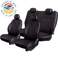 Чехлы Экокожа Турин Ромб на Hyundai Getz 2002-2011 г.в. Чехлы Экокожа Турин Ромб на Hyundai Getz 2002-2011 г.в.